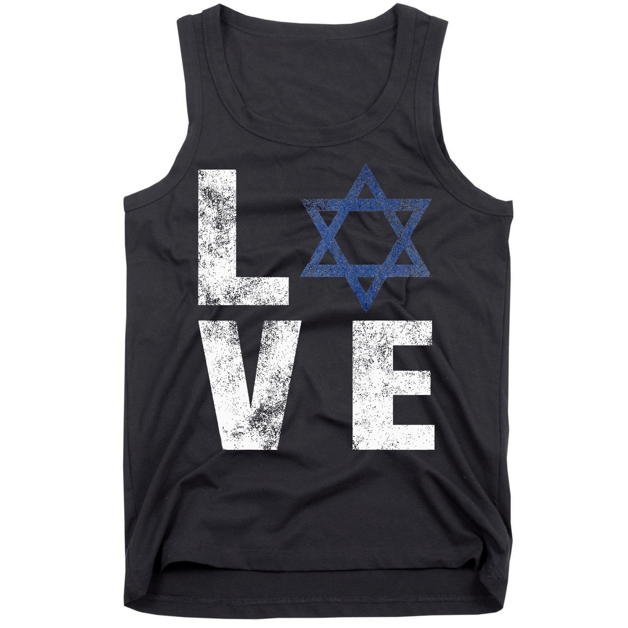Israel Star of David Retro Jewish Gifts Tank Top