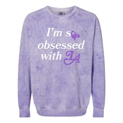 Im So Obsessed With La Colorblast Crewneck Sweatshirt