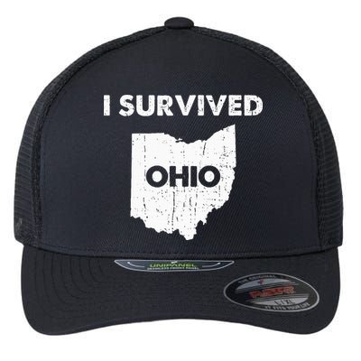 I Survived Ohio Flexfit Unipanel Trucker Cap