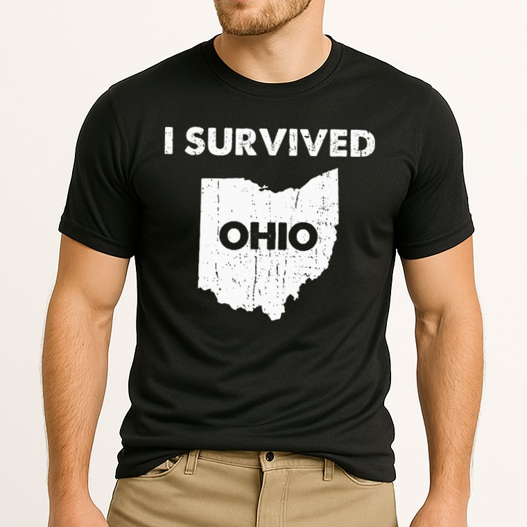 I Survived Ohio Cooling Performance Crew T-Shirt