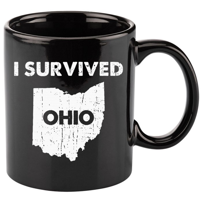 I Survived Ohio 11oz C Handle Ceramic Mug