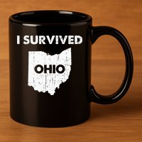 I Survived Ohio 11oz C Handle Ceramic Mug