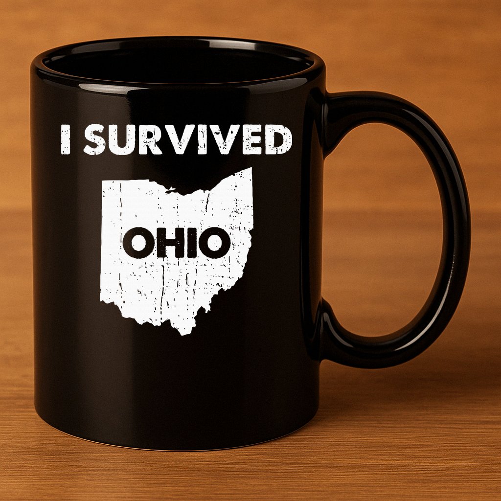 I Survived Ohio 11oz C Handle Ceramic Mug