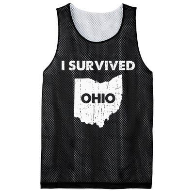 I Survived Ohio Mesh Reversible Basketball Jersey Tank