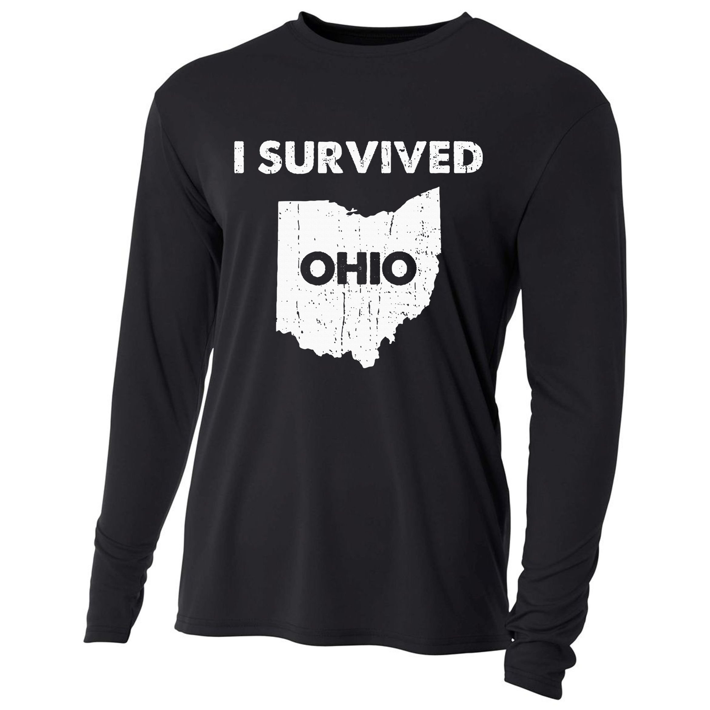 I Survived Ohio Cooling Performance Long Sleeve Crew