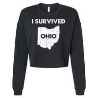 I Survived Ohio Cropped Pullover Crew
