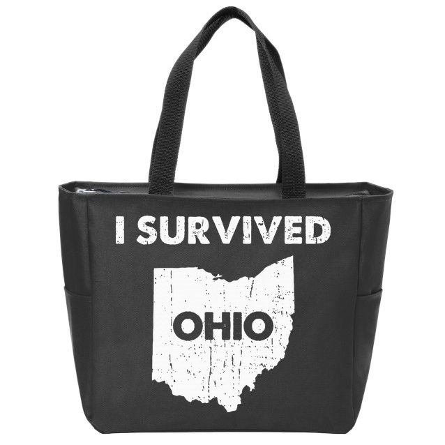 I Survived Ohio Zip Tote Bag