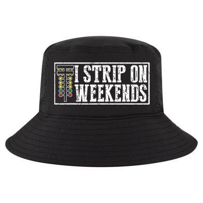 I Strip On Weekends Funny Drag Racing Lover Car Race Cool Comfort Performance Bucket Hat