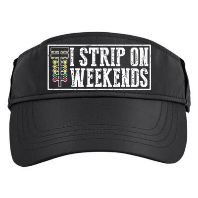 I Strip On Weekends Funny Drag Racing Lover Car Race Adult Drive Performance Visor