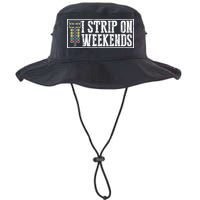 I Strip On Weekends Funny Drag Racing Lover Car Race Bucket Hat