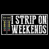 I Strip On Weekends Funny Drag Racing Lover Car Race 16 in Basic Backpack