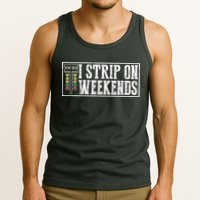 I Strip On Weekends Funny Drag Racing Lover Car Race Tank Top