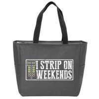 I Strip On Weekends Funny Drag Racing Lover Car Race Zip Tote Bag
