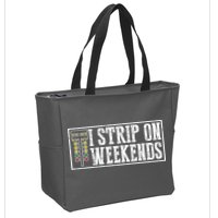 I Strip On Weekends Funny Drag Racing Lover Car Race Zip Tote Bag