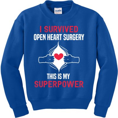 I Survived Open Heart Surgery Gift Open Heart Surgery Gift Cute Gift Kids Sweatshirt