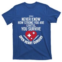 I Survived Open Heart Surgery Funny Gift Recovery Gift T-Shirt