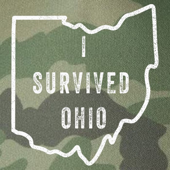 I Survived Ohio Meme Legacy Tie Dye Trucker Hat