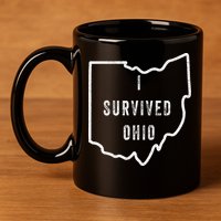 I Survived Ohio Meme 11oz C Handle Ceramic Mug