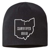 I Survived Ohio Meme Sustainable Beanie