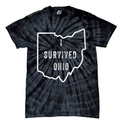 I Survived Ohio Meme Tie-Dye T-Shirt