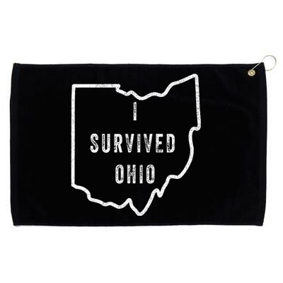 I Survived Ohio Meme Grommeted Golf Towel