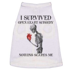 I Survived Open Heart Surgery Survivor Gift Doggie Tank