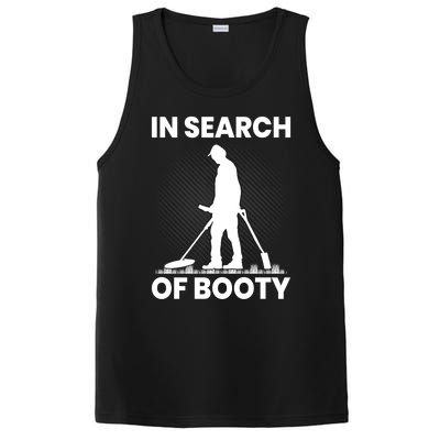 In Search Of Booty Funny Metal Hunting Detector Dad Grandpa Gift PosiCharge Competitor Tank