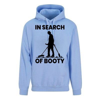 In Search Of Booty Funny Metal Hunting Detector Dad Grandpa Gift Unisex Surf Hoodie