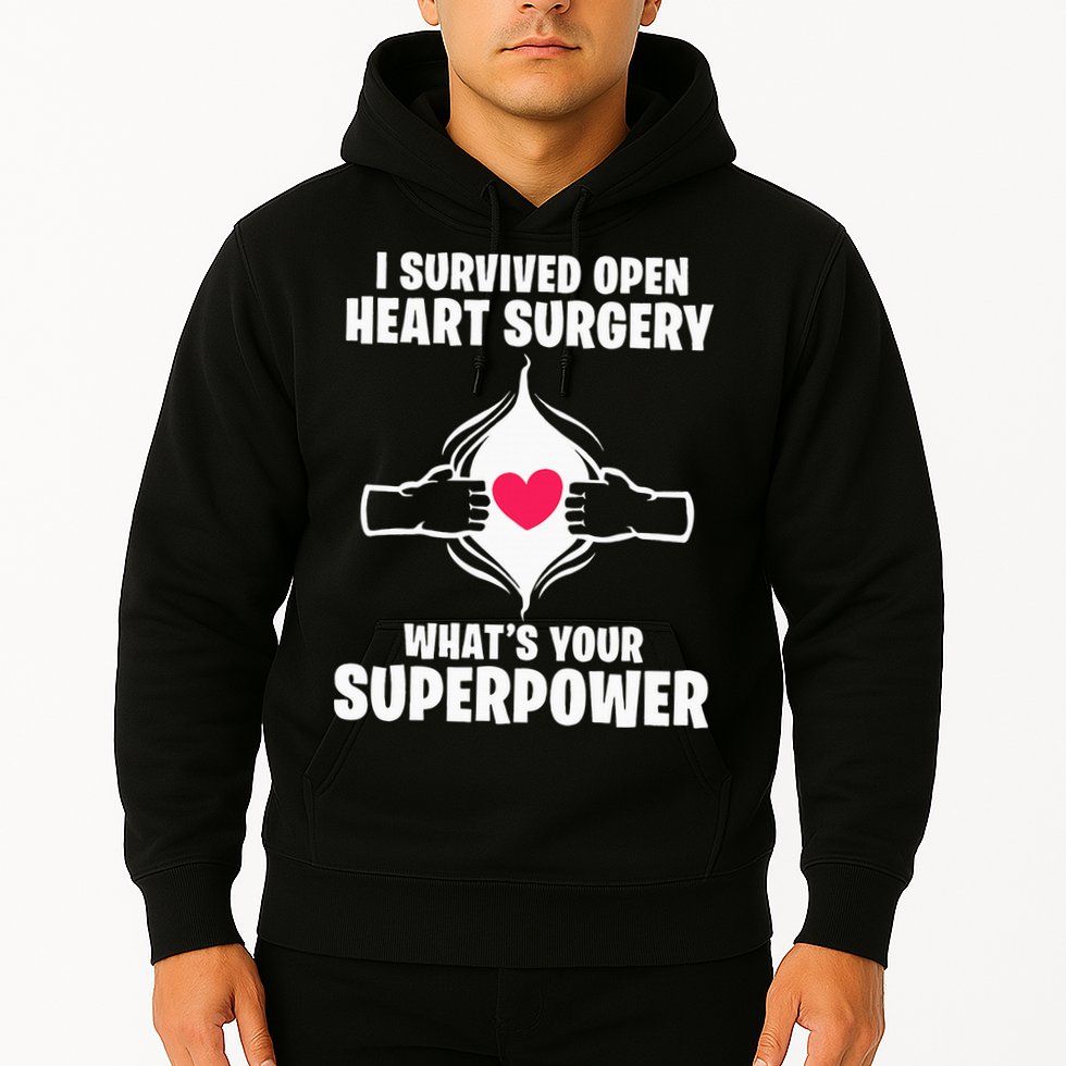 I Survived Open Heart Surgery Bypass Operation Recovery Hoodie