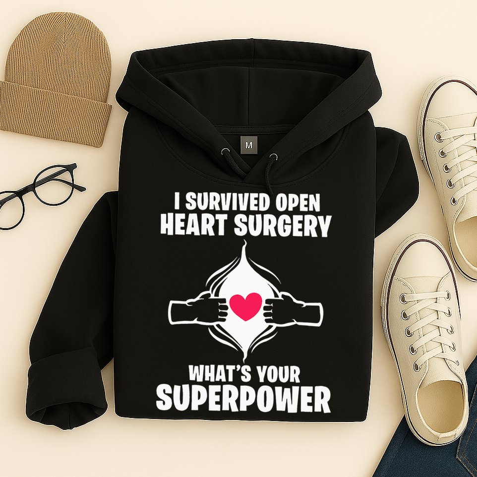 I Survived Open Heart Surgery Bypass Operation Recovery Hoodie