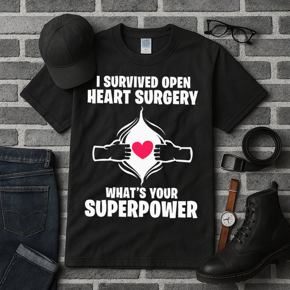 I Survived Open Heart Surgery Bypass Operation Recovery Tall T-Shirt