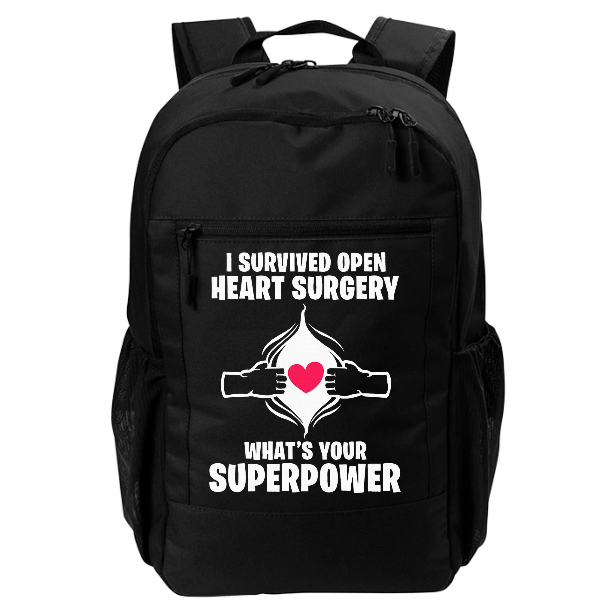 I Survived Open Heart Surgery Bypass Operation Recovery Backpack