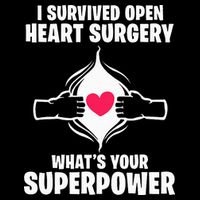 I Survived Open Heart Surgery Bypass Operation Recovery 16 in Basic Backpack