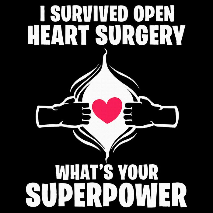 I Survived Open Heart Surgery Bypass Operation Recovery 16 in Basic Backpack