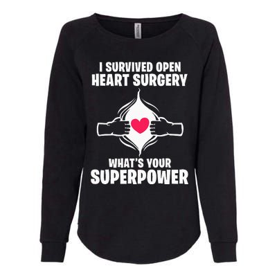 I Survived Open Heart Surgery Bypass Operation Recovery Womens California Wash Sweatshirt