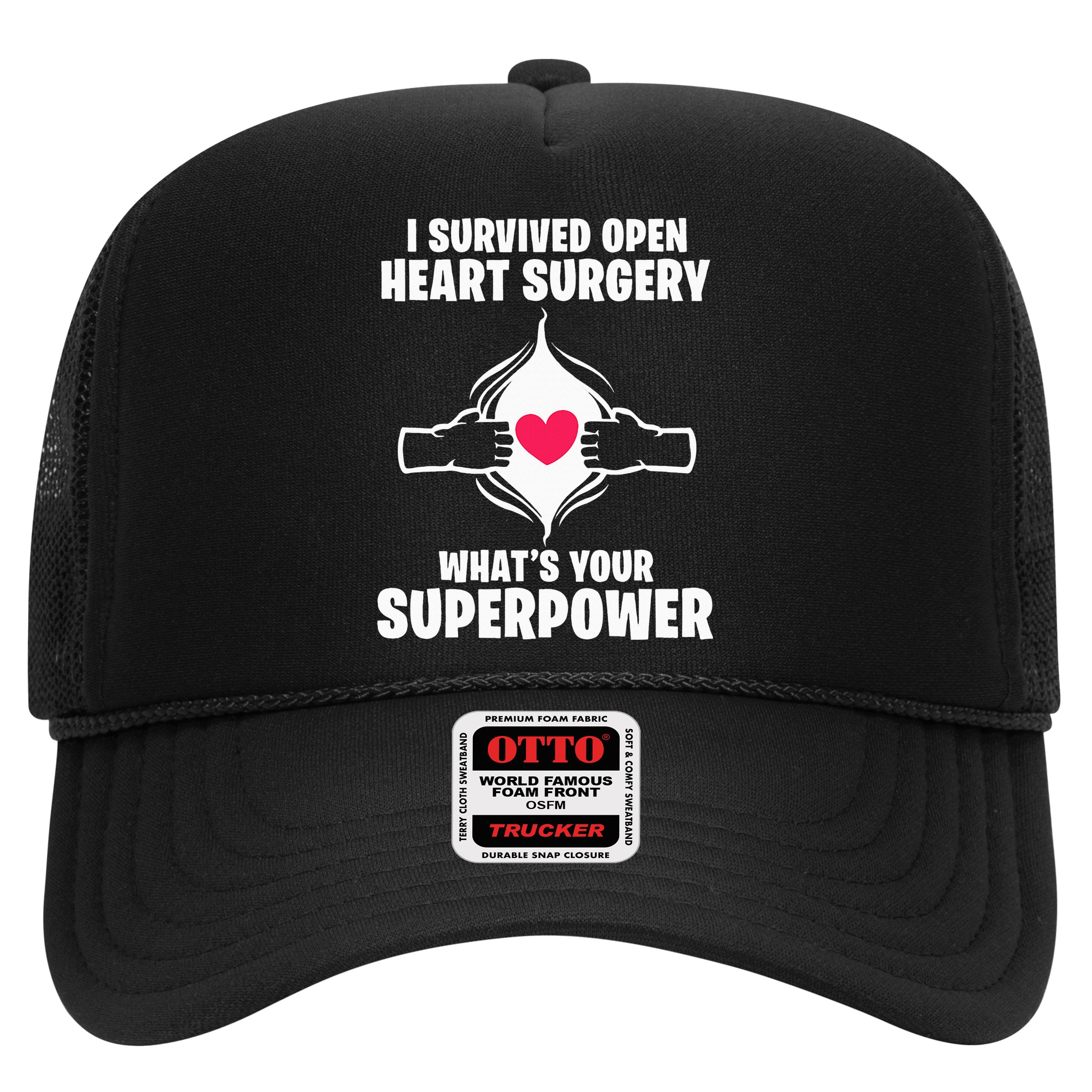 I Survived Open Heart Surgery Bypass Operation Recovery Hat