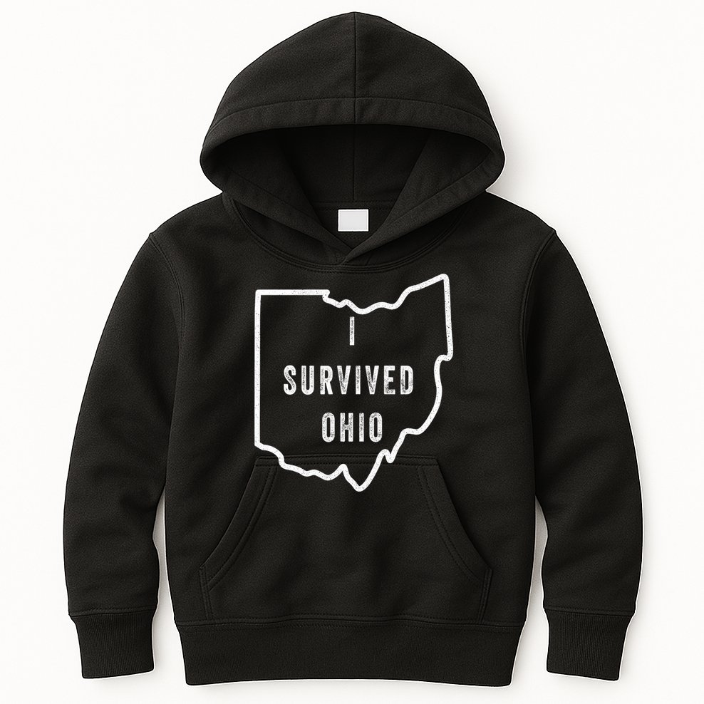 I Survived Ohio Meme Kids Hoodie
