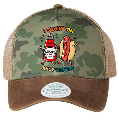 I Squirt On Juicy Wieners Vintage Funny  Legacy Tie Dye Trucker Hat