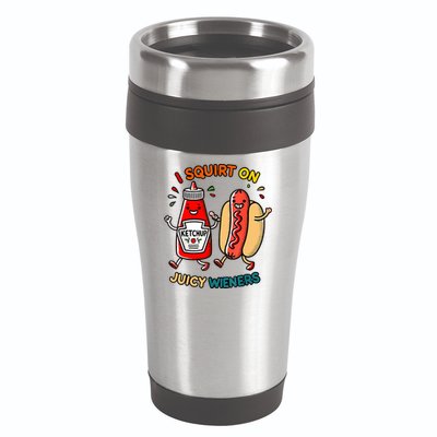 I Squirt On Juicy Wieners Vintage Funny  16oz Travel Tumbler