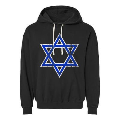 Israel's Star of David Symbol of Israel Garment-Dyed Fleece Hoodie