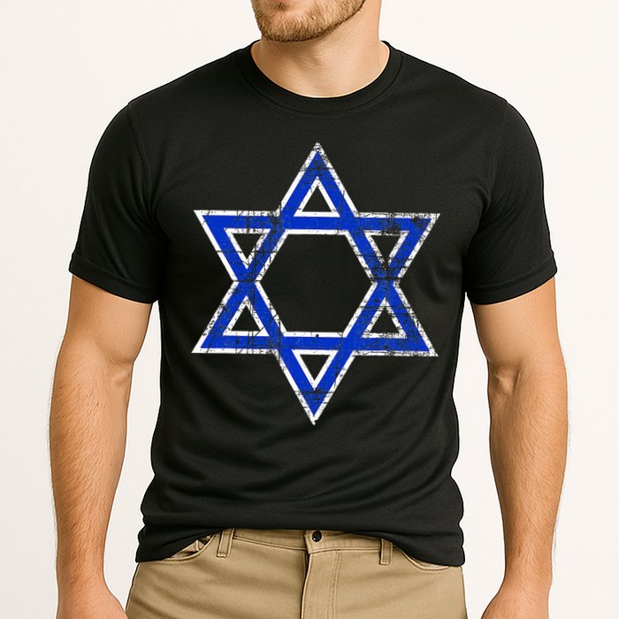 Israel's Star of David Symbol of Israel Cooling Performance Crew T-Shirt