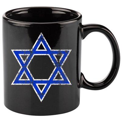 Israel's Star of David Symbol of Israel 11oz C Handle Ceramic Mug