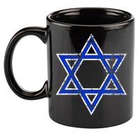 Israel's Star of David Symbol of Israel 11oz C Handle Ceramic Mug