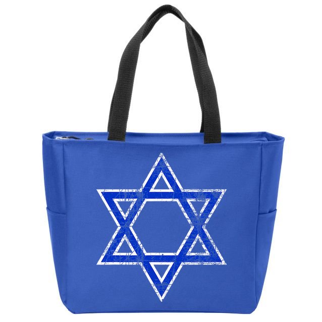 Israel's Star of David Symbol of Israel Zip Tote Bag