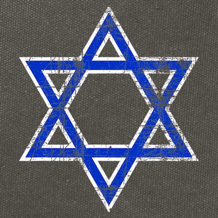 Israel's Star of David Symbol of Israel Cotton Canvas Backpack