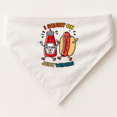 I Squirt On Juicy Wieners Vintage Funny Raglan Baseball USA-Made Doggie Bandana
