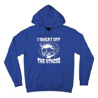 I Sweat Off The Stress Awareness Month Gym Bodybuilder Cool Gift Hoodie