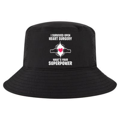 I Survived Open Heart Surgery Bypass Operation Recovery Cool Comfort Performance Bucket Hat