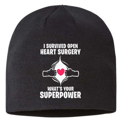 I Survived Open Heart Surgery Bypass Operation Recovery Sustainable Beanie