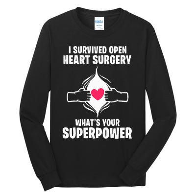 I Survived Open Heart Surgery Bypass Operation Recovery Tall Long Sleeve T-Shirt